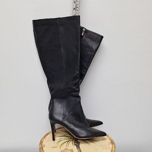 Franco Sarto Elegant Black Knee-High Women's Boots Size 10